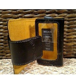 Belkin XM Receiver Folio Case for Samsung Nexus, Black Leather and Citron Suede